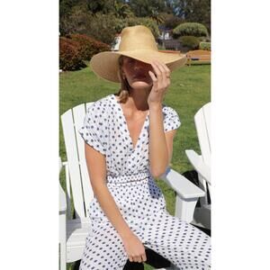 NEW FELICITE vacay top in blue dot